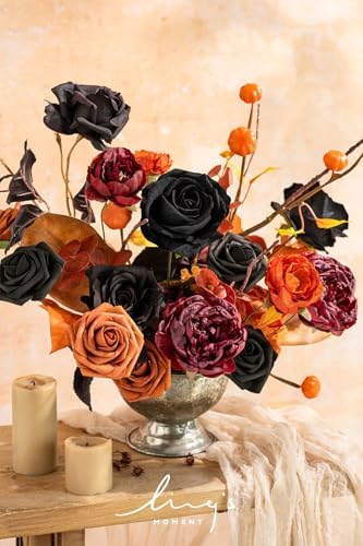 Artificial Flowers Greenery Deluxe Combo, Halloween Decor in Blk-black & Orange, alternate view 2