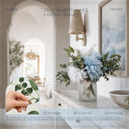 Artificial Flowers with Vase, Floral Centerpieces for Tables, Blue&White in Blue&white, alternate view 5