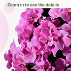 Artificial Geranium Flowers for Outdoor 10 Pcs Artificial Flower Fake Flowers with Stems Silk Realistic Look, alternate view