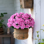 Artificial Geranium Flowers for Outdoor 10 Pcs Artificial Flower Fake Flowers with Stems Silk Realistic Look, alternate view