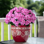 Artificial Geranium Flowers for Outdoor 10 Pcs Artificial Flower Fake Flowers with Stems Silk Realistic Look, alternate view