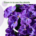 Artificial Geranium Flowers for Outdoor 10 Pcs Artificial Flower Fake Flowers with Stems Silk Realistic Look, alternate view