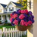 Artificial Geraniums for Outdoors UV Resistant Spring Decor in Fuchsia Puple, alternate view 5