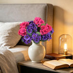 Artificial Geraniums for Outdoors UV Resistant Spring Decor in Fuchsia Puple, alternate view 6