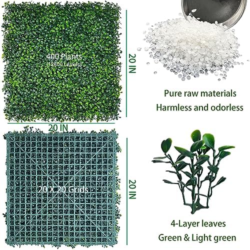 Artificial Grass Wall Backdrop Panels, 20X20 in 12P (33.5 sqft), alternate view 2