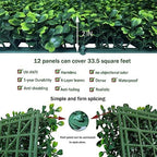 Artificial Grass Wall Backdrop Panels, 20X20 in 12P (33.5 sqft), alternate view 3