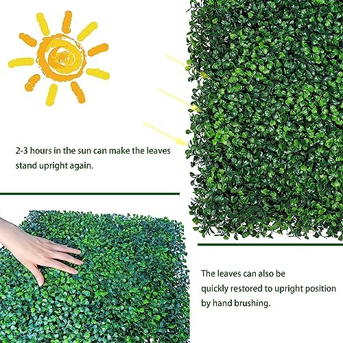 Artificial Grass Wall Backdrop Panels, 20X20 in 12P (33.5 sqft), alternate view 4