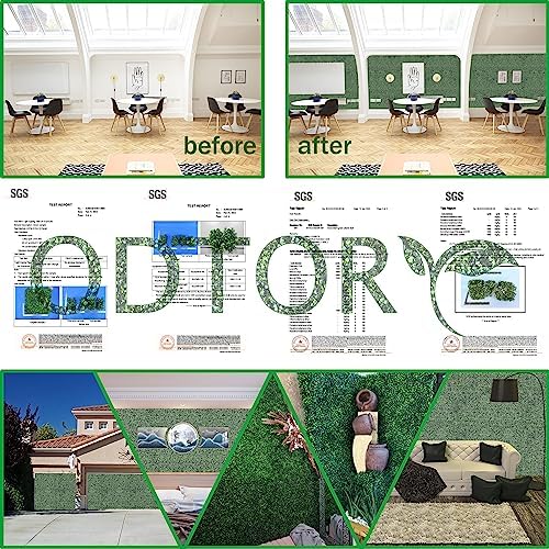 Artificial Grass Wall Greenery Backdrop, 10X10 in 12P (8.4 sqft), alternate view 6