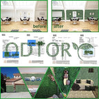Artificial Grass Wall Greenery Backdrop, 10X10 in 12P (8.4 sqft), alternate view 6