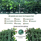 Artificial Grass Wall Greenery Backdrop, 10X10 in 16P (11.2 sqft), alternate view 3