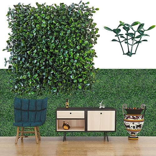Artificial Grass Wall Greenery Backdrop, 10X10 in 24P (16.8 sqft)