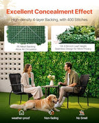 Artificial Grass Wall Panels, 12 PCS 20 x 20 inch, 3D Combination Greenery Boxwood Panel for Indoor Outdoor, alternate view 4
