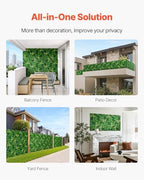 Artificial Grass Wall Panels, 12 PCS 20 x 20 inch, 3D Combination Greenery Boxwood Panel for Indoor Outdoor, alternate view 6