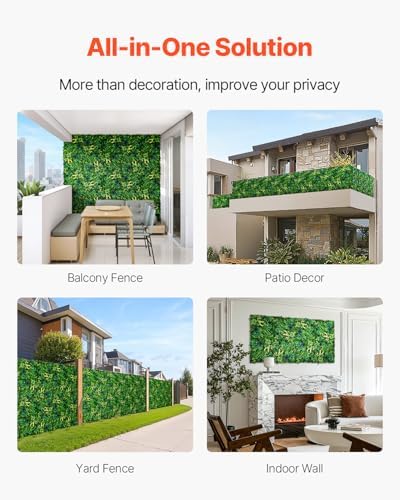 Artificial Grass Wall Panels, 12 PCS 20 x 20 inch, 3D Combination Greenery Boxwood Panel for Indoor Outdoor, alternate view 6