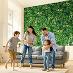 Artificial Grass Wall Panels, 8 PCS 20 x 20 inch, 3D Combination Greenery Boxwood Panel for Indoor Outdoor Green, alternate