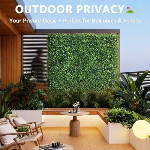 Artificial Grass Wall Panels with Lights, 12 Pack (24x16in), alternate view 6