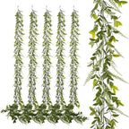 Artificial Greenery Garland, 6 Pack, 5.57ft