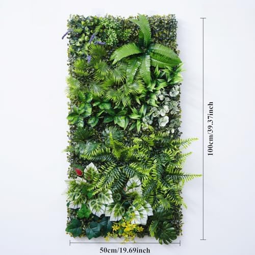 Artificial Greenery Wall Panels, 4 Pack, 20 x 40 in, Faux Grass Wall in P3, alternate view 4