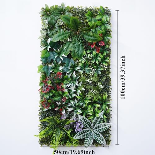 Artificial Greenery Wall Panels, 4 Pack, 20 x 40 in, Faux Grass Wall (P4), alternate view 3