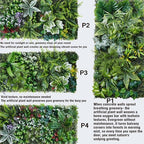 Artificial Greenery Wall Panels, 4 Pack, 20 x 40 in, Faux Grass Wall (P4), alternate view 4