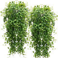 Artificial Hanging Plants 4PC 33in UV Resistant Eucalyptus Greenery