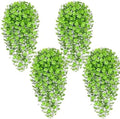 Artificial Hanging Plants, 4Pcs Faux Ivy Four-Leaf Clover