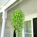 Artificial Hanging Plants, 4Pcs Faux Ivy Four-Leaf Clover, alternate view 5