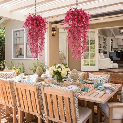 Artificial Hanging Plants Artificial Fall Flowers Faux Autumn Plant, alternate view 5