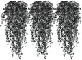 Artificial Hanging Plants Fake Black Vines Faux Draping Greenery