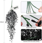 Artificial Hanging Plants Fake Black Vines Faux Draping Greenery, alternate view 3