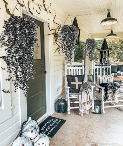 Artificial Hanging Plants Fake Black Vines Faux Draping Greenery, alternate view 4