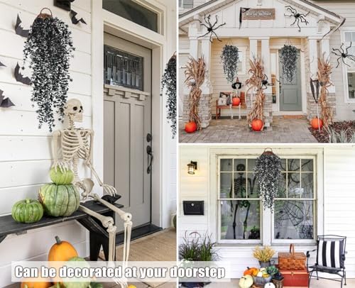 Artificial Hanging Plants Fake Black Vines Faux Draping Greenery, alternate view 5