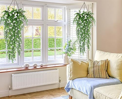 Artificial Hanging Plants Fake Hanging Vines Outdoor Faux Draping, alternate view 2
