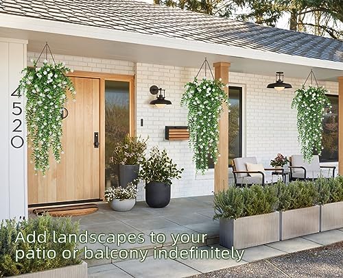 Artificial Hanging Plants Fake Hanging Vines Outdoor Faux Draping, alternate view 5
