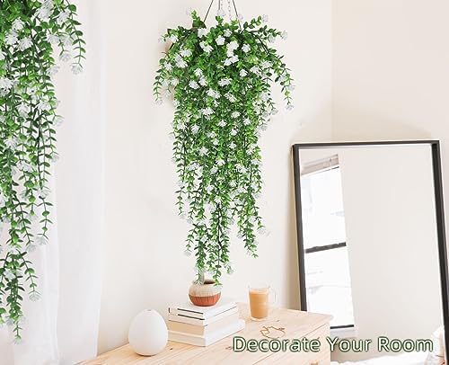 Artificial Hanging Plants Fake Hanging Vines Outdoor Faux Draping, alternate view 6