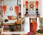 Artificial Hanging Plants Fall Faux Eucalyptus Fake Draping Vines, alternate view 6