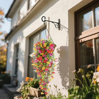 Artificial Hanging Plants UV Resistant Faux Silk Orchid Flowers, alternate view 2