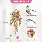Artificial Hanging Plants UV Resistant Faux Silk Orchid Flowers, alternate view 3