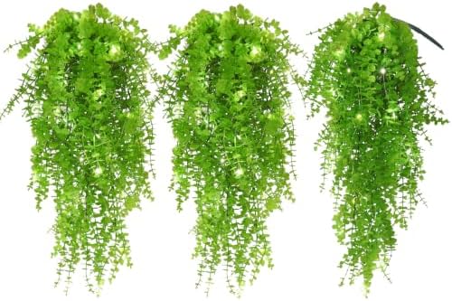 Artificial Hanging Plants Wall Decor Faux Draping Plant with Lights