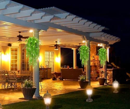 Artificial Hanging Plants Wall Decor Faux Draping Plant with Lights, alternate view 2