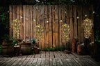 Artificial Hanging Plants with Lights Fake Hanging Spring Flowers, alternate view 2