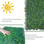 Artificial Hedge Privacy Fence Screen, 24X16 in 12P (32 sqft), alternate view 6