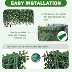 Artificial Hedge Privacy Fence Screen, 24X16 in 24P (64 sqft), alternate view 3