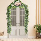 Artificial Italian Ruscus Vines, 3Pcs/75 Silk Vine Garland with Green Leaves, Fake Hanging Plants Greenery Decor, alternate
