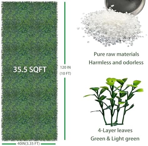 Artificial Ivy Privacy Fence Wall Screen: 40X120 in (33.5 sqft), alternate view 2