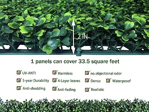 Artificial Ivy Privacy Fence Wall Screen: 40X120 in (33.5 sqft), alternate view 3
