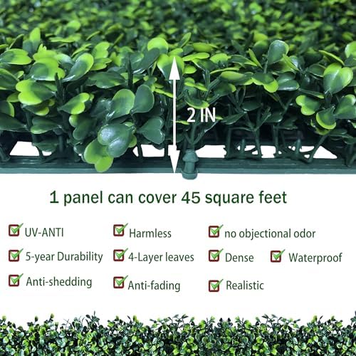 Artificial Ivy Privacy Fence Wall Screen: 40X160 in (45 sqft), alternate view 3