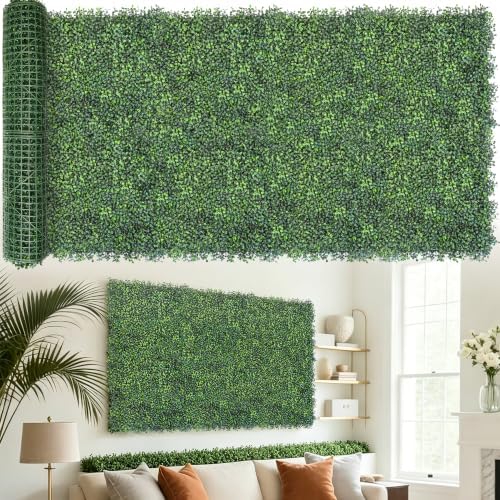 Artificial Ivy Privacy Screen Fence Panel, Gradient Green 40X120 in
