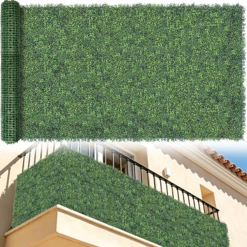 Artificial Ivy Privacy Screen Fence Panel, Gradient Green 60X120 in