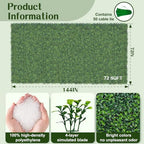 Artificial Ivy Privacy Screen Fence Panel, Gradient Green 72X144 in, alternate view 2